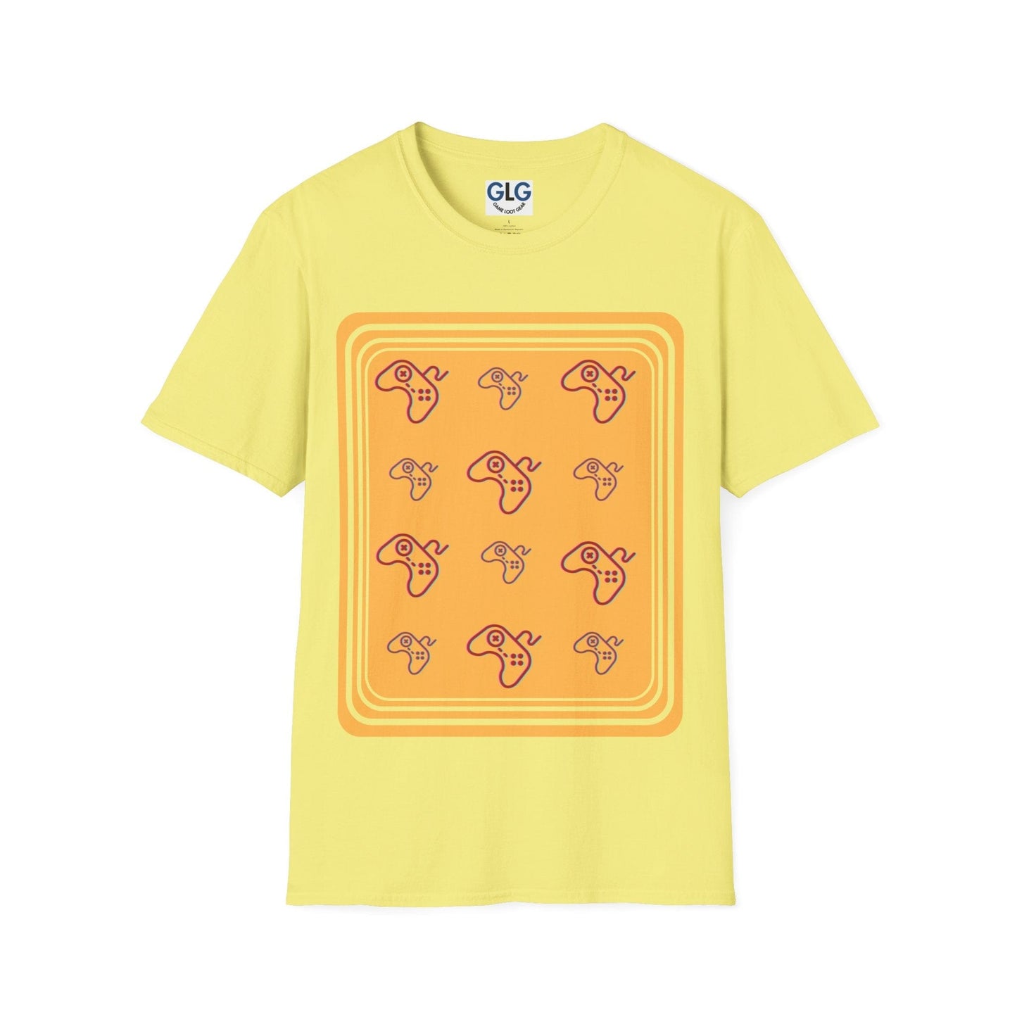 Orange gamepad pattern T-Shirt