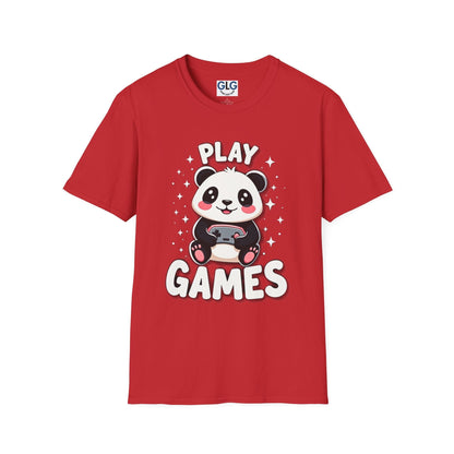 Play Games Panda T-shirt