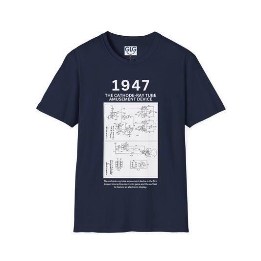 The first video game, conceived, 1947 T-Shirt