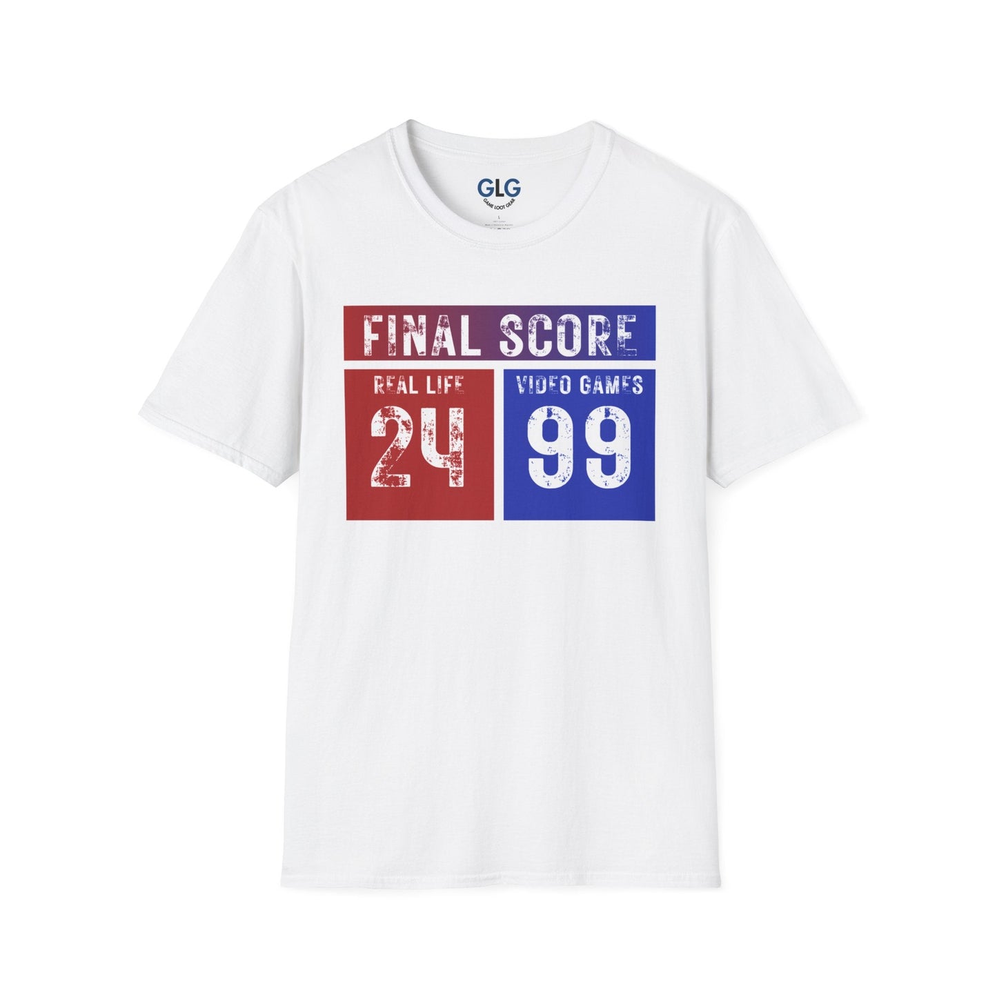 FINAL SCORE Real Life Vs Video Games T-shirt