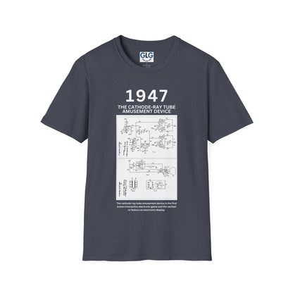 The first video game, conceived, 1947 T-Shirt