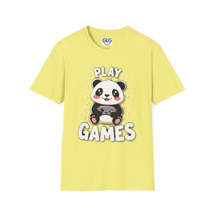 Play Games Panda T-shirt