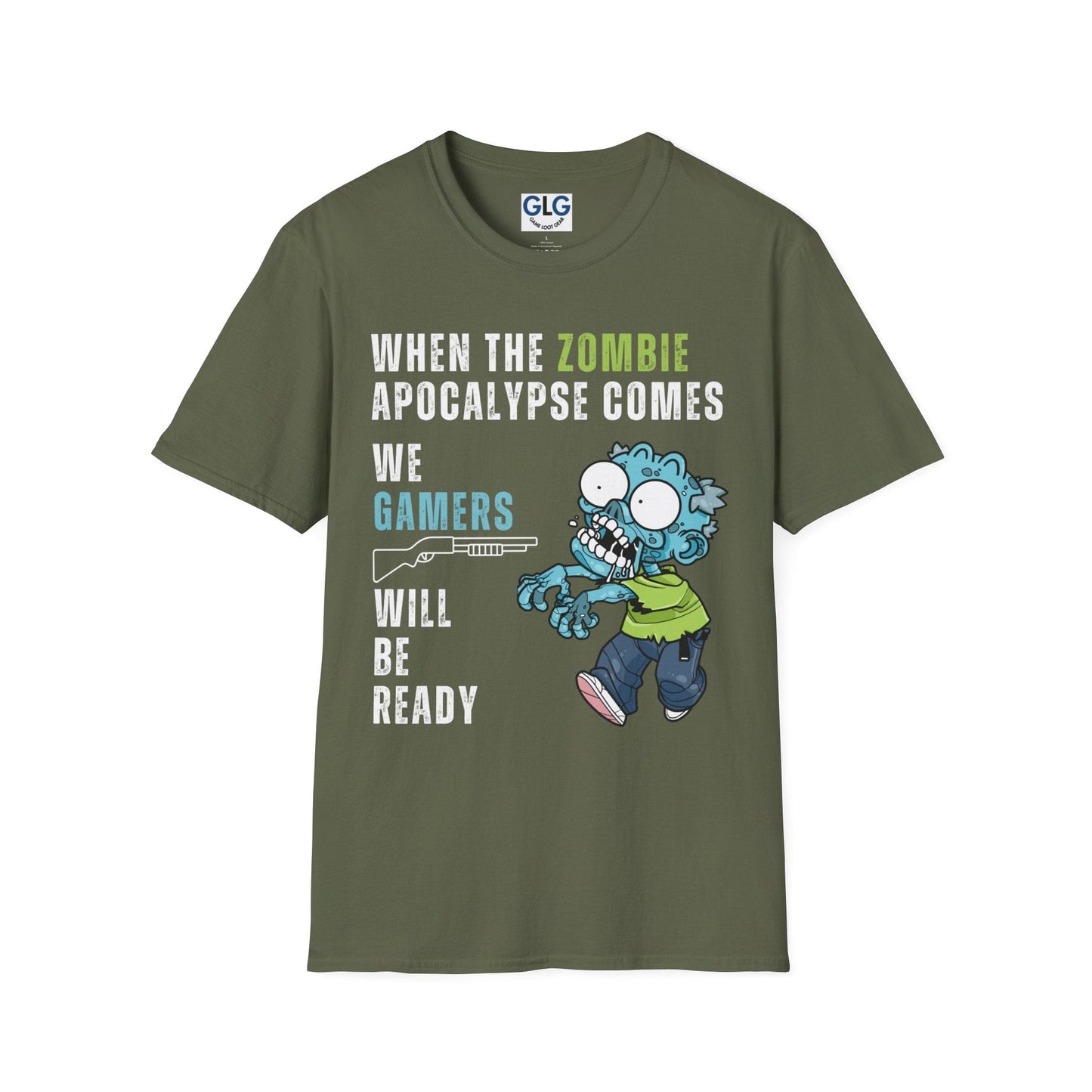 When the zombie apocalypse comes. We Gamers will be ready. T-Shirt